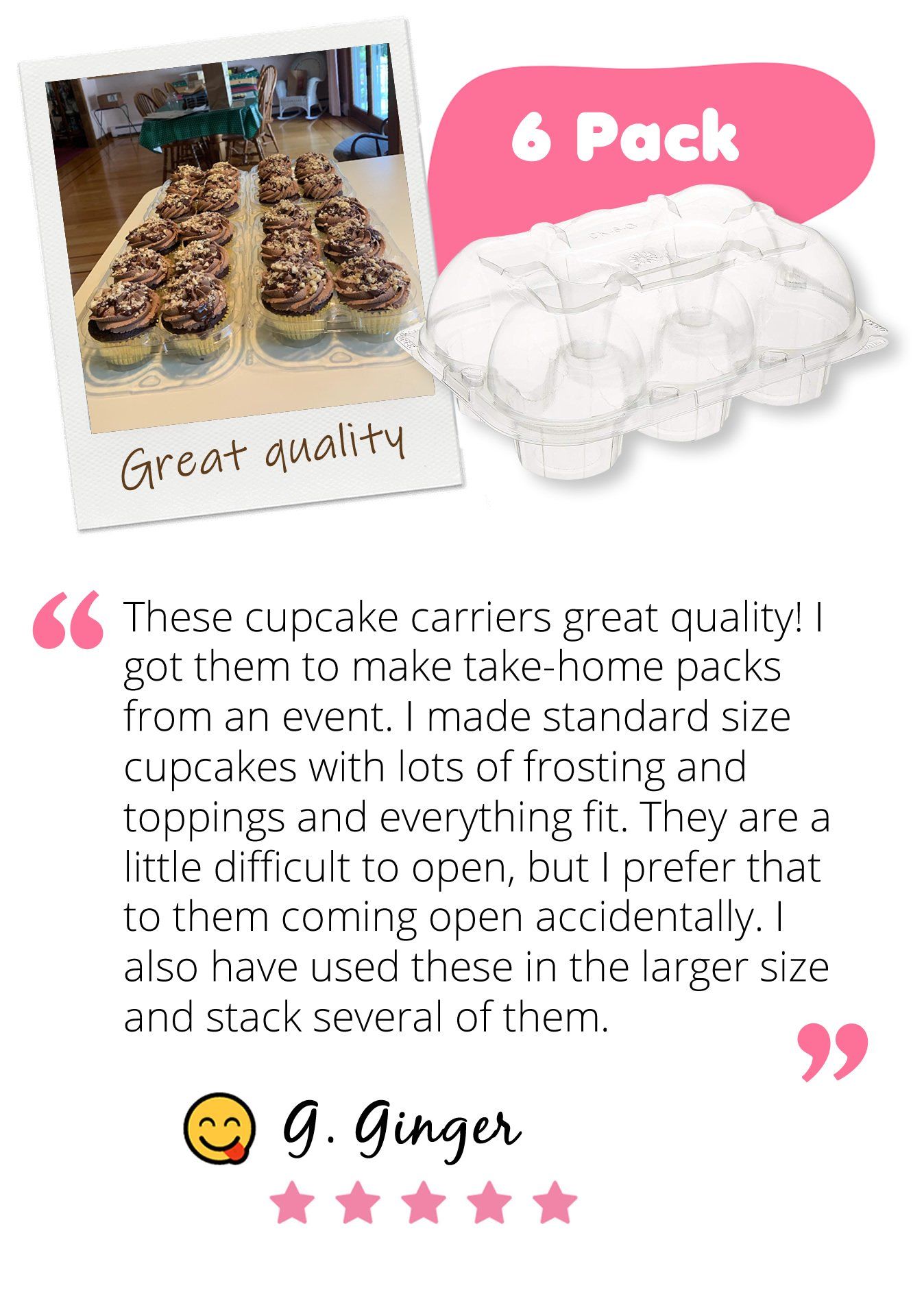 Stack'n Go Cupcake Containers Deliverr 