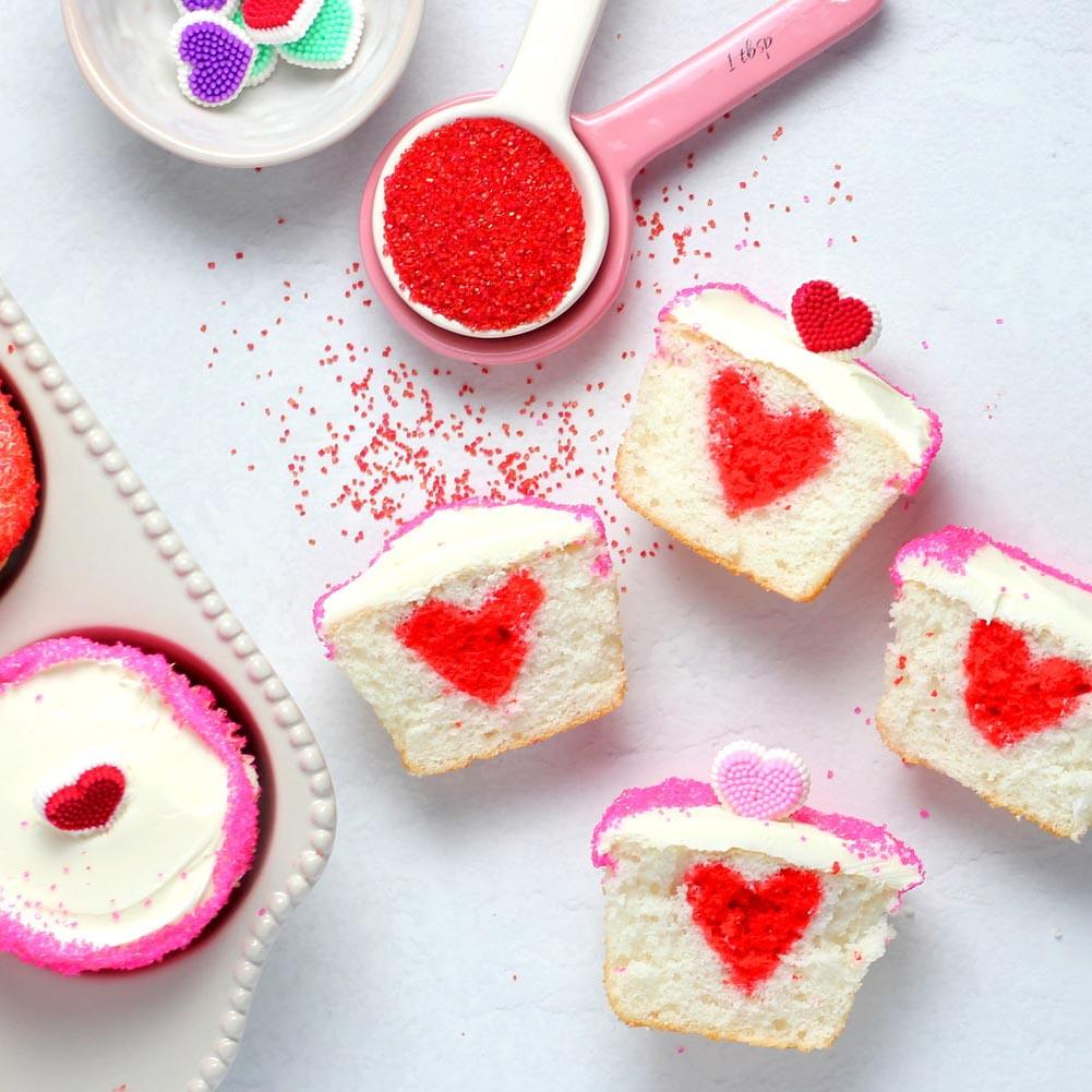 How To Make A Heart In A Cupcake
