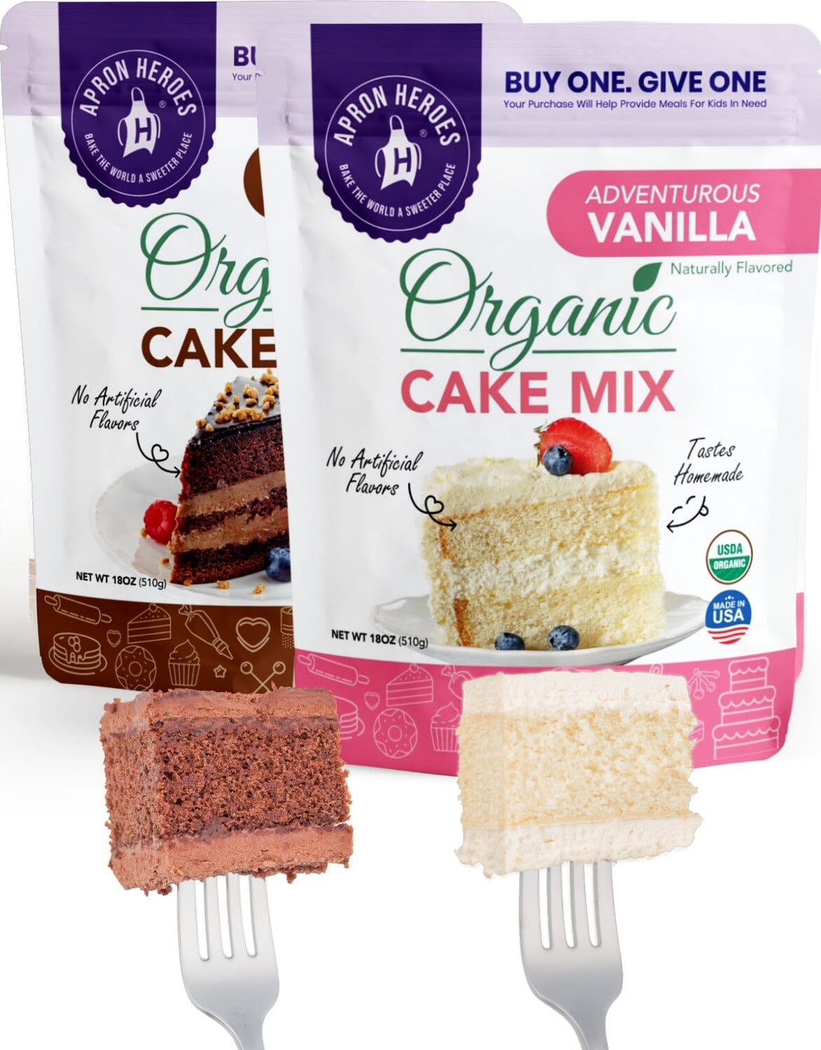 Organic Cake Mix Cake Mix Apron Heroes Variety Value Pack 
